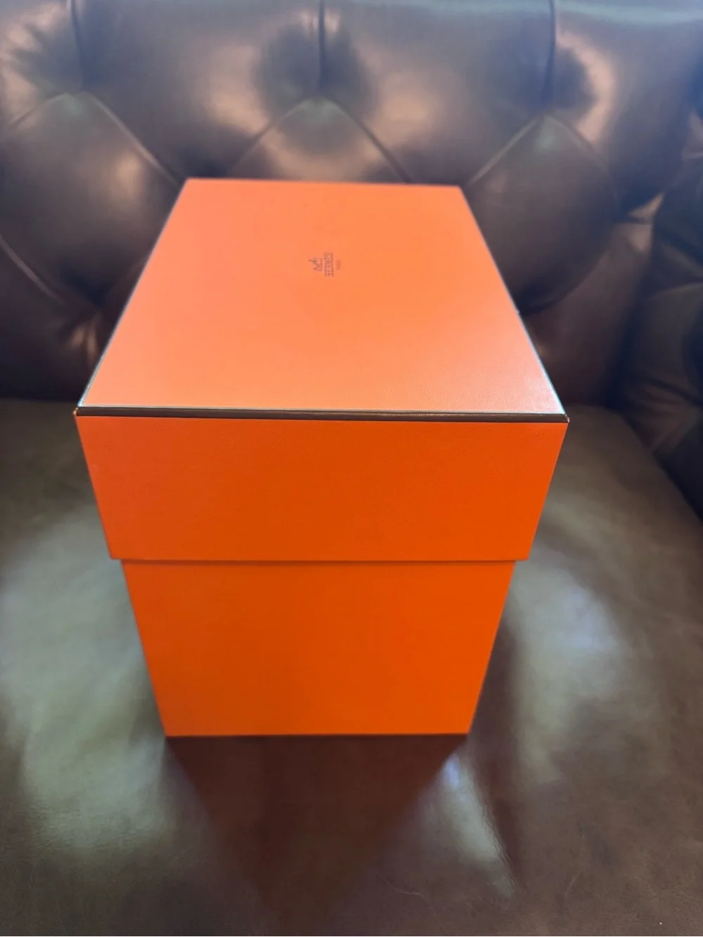Authentic Hermes Signature Orange Storage Box! (Box 1)